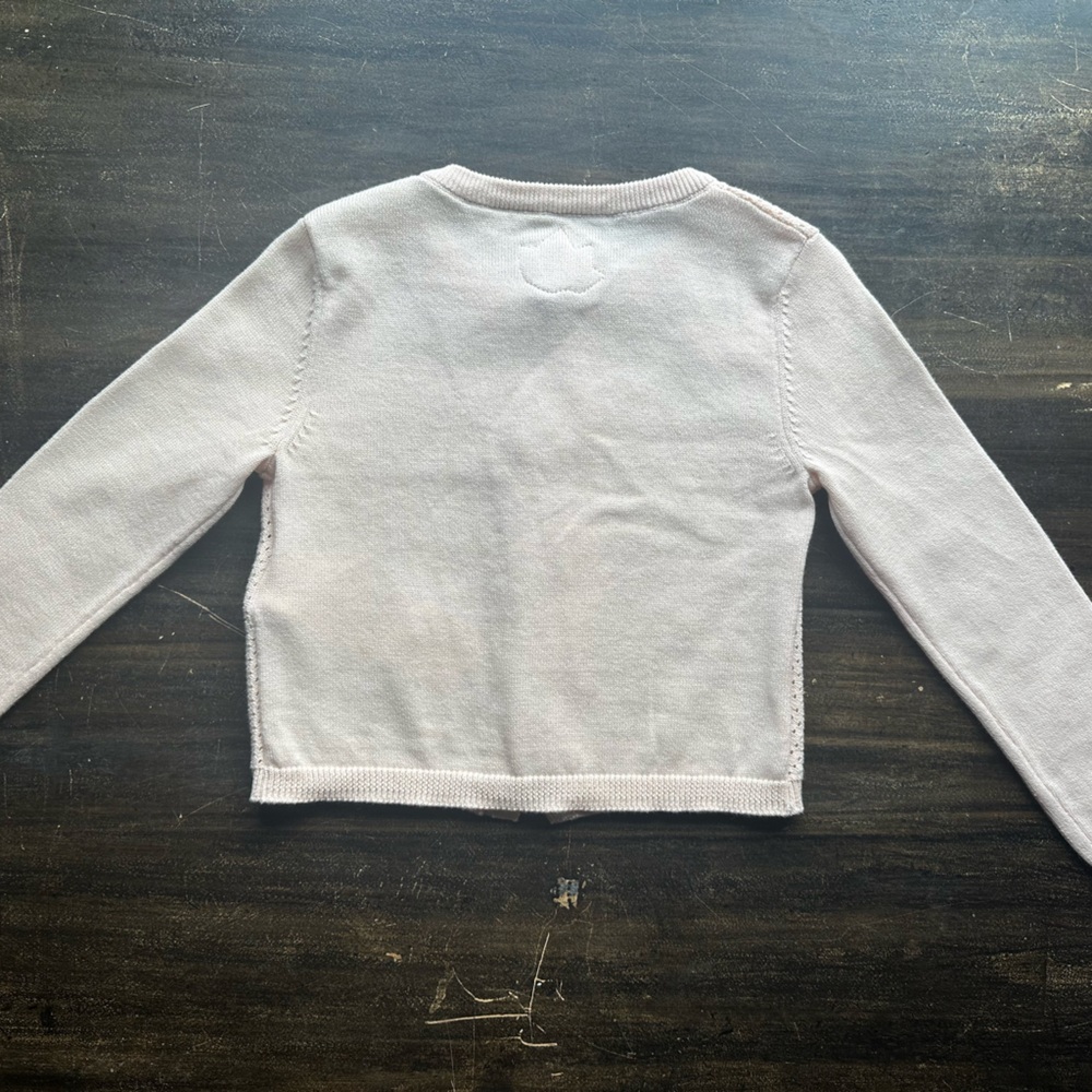 NWT Sergent Major French Boutique light pink knit pointelle Cardigan & T-shirt - Picture 4 of 13